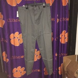 Dockers khaki grey straight fit no wrinkle pants
